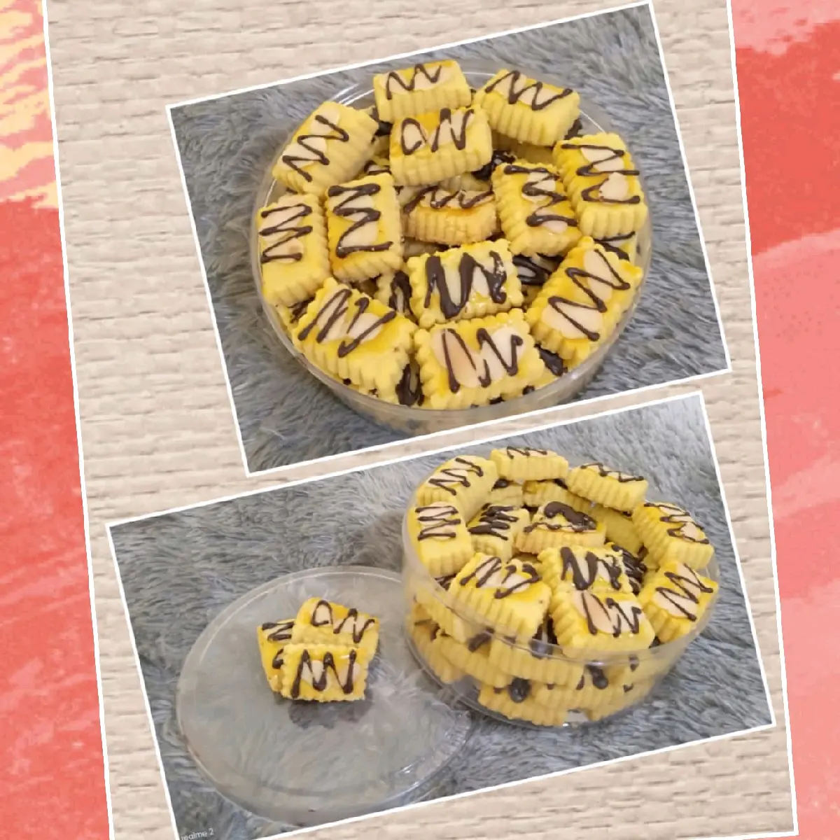 Cookies Almond Coklat Toples tabung 600ml dan bulat 500gr