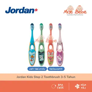 Jordan Kids Step 2 Toothbrush Sikat Gigi Anak 3-5 Tahun Soft