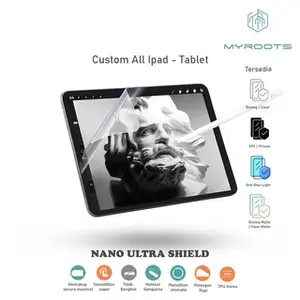 Myroots Anti Gores Nano Ultra Shield Compatible Untuk Huawei Tablet Mate Pad SE 11 T10 T10S T8 Air Pro 2023 - Anti Gores Jelly Anti Shock Hydrogel Screen Guard Protector