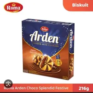 ROMA ARDEN KRIM COKELAT KEMASAN  216g Chocolate Coklat hampers ramadhan jajan lebaran kaleng parcelle baran Biskuit