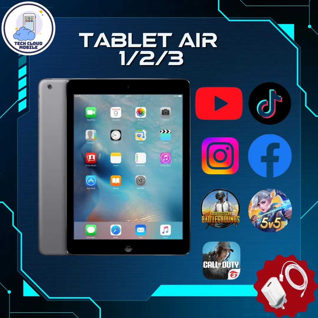 【100% ORIGINAL SECONDHAND】TABLET AIR 1/2/3 CONDITION 95% LIKE NEW