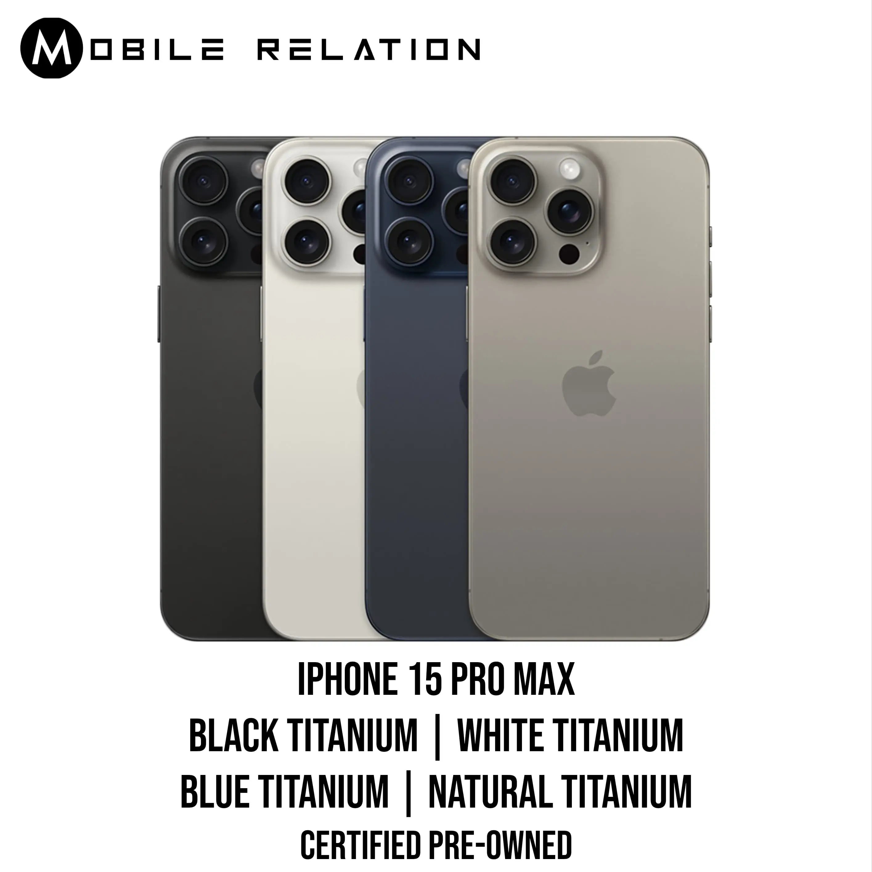 Certified Pre-Owned iPhone 15 Pro Max I 256GB 512GB 1TB