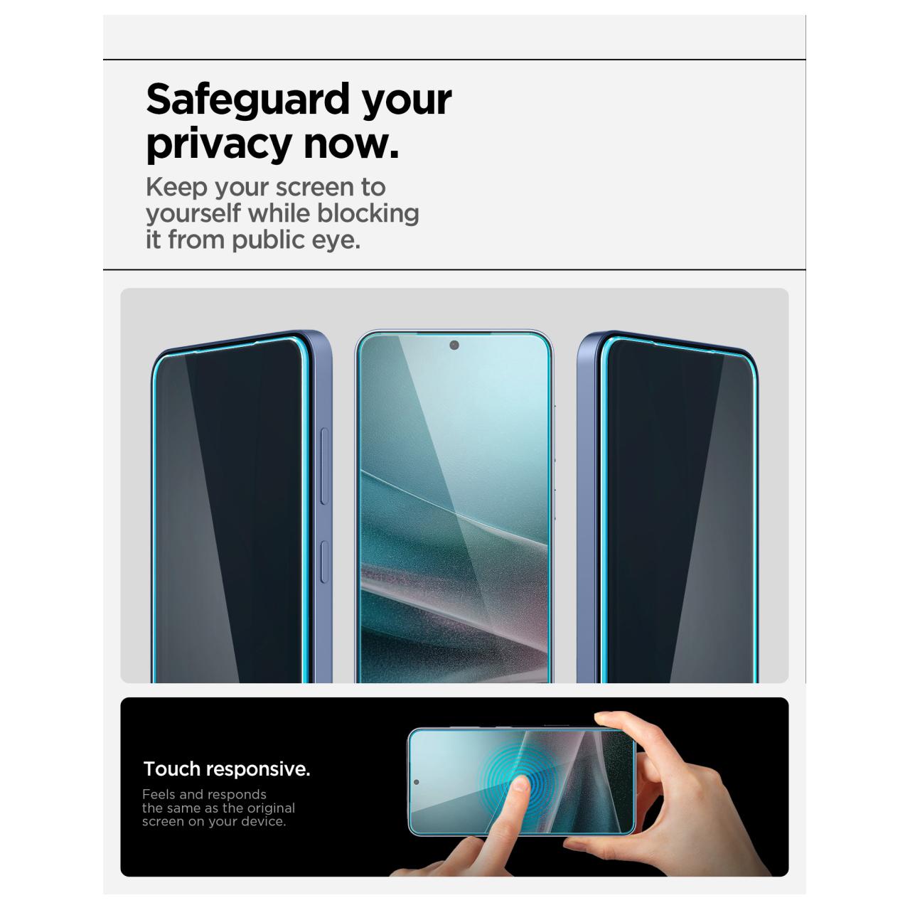 SPIGEN Tempered Glass for Samsung Galaxy S25 S24 S23 Ultra Plus Edge Glas tR EZ Fit Anti Spy Clear HD Anti Gores Protector