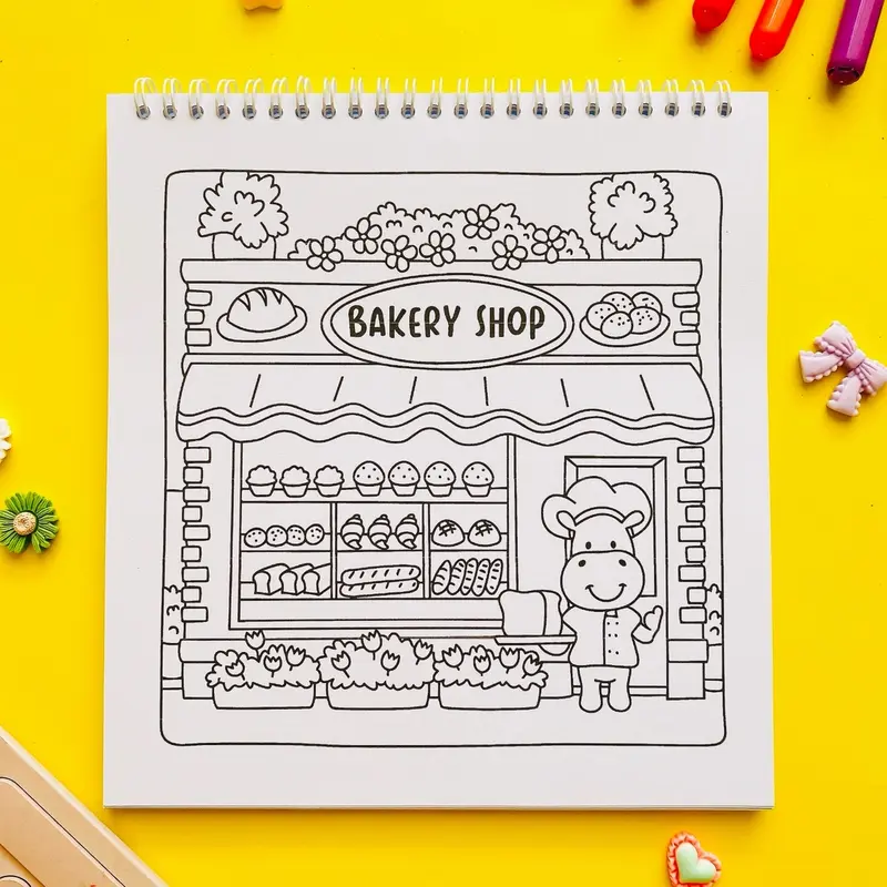 Cute Shop Super Cute Coloring Book - Buku Mewarnai Yang Cocok Untuk Mengisi Waktu luang 6
