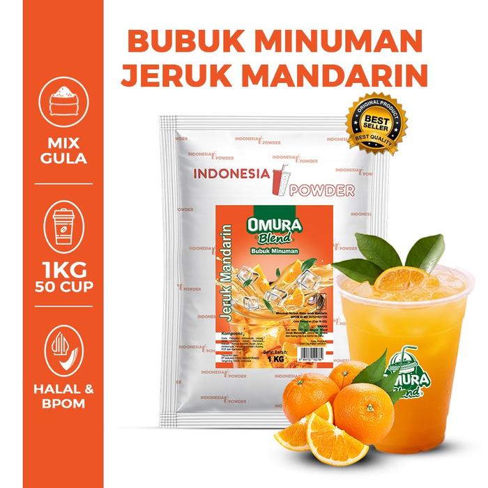 Gambar OMURA Blend Bubuk Minuman Premium Rasa Jeruk Mandarin / Mandarin Orange Powder Drink 1 Kg Omura Powder dari OMURA POWDER SHOP Kota Administrasi Jakarta Barat Tokopedia