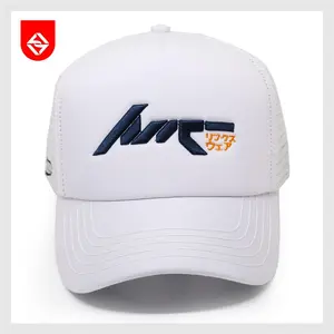 Linkswear Topi Trucker Jaring Original Distro Putih LTT105 Full Putih Bordir Navy Orange Lotto Busa Adjustable 60-63cm Nyaman dengan Jaring