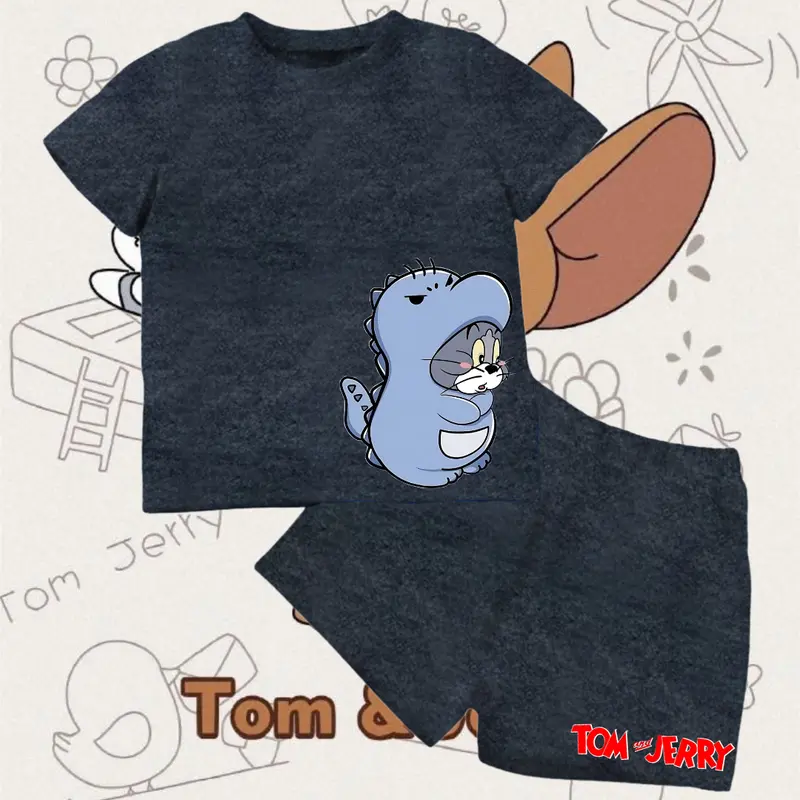 Setelan anak anak gemes Setelan anak Misty Baju Setelan atasan dan bawahan motif misty Muat sampai usia 5 tahun Bahan Katun baju tidur Baju santai anak anak 7