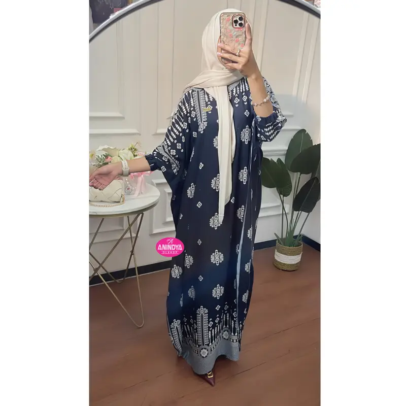 Anindya - Dress Best Seller Premium Gamis Kaftan Lebaran Wanita 8