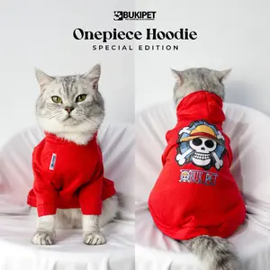 baju kucing anjing kelinci monyet lucu murah - ONEPIECE HOODIE SERIES
