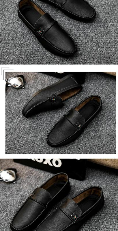 Product Introduction of Kasut kulit lembut formal untuk lelaki, loafers gaya British, mewah, malas, Tods, Baju rendah, perniagaan, ringan dan tahan haus 11