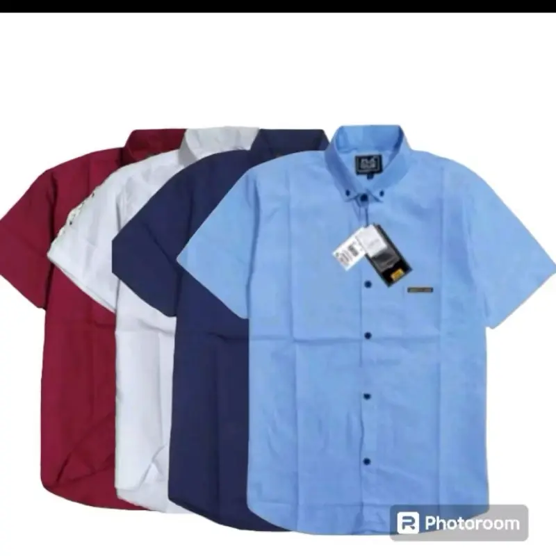 R.NIANNNI CLOTH Promo Cod Dapat 2 Baju Kemeja Pria Dewasa Lengan Pendek Polos Size M L XL XXL XXXL 100 % Katun Banyak Warna Bisa Pilih Warna Hem Polos Pria
