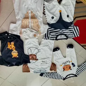 Baju Lebaran Romper Koko Soleh Premium / Baju Muslim Anak  Lembut Bayi Panjang Katun Peci