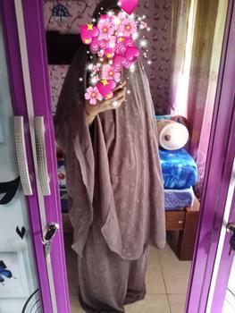 Product Review of Ra Fashion - Mukena aqila Dewasa Embos crinkle Airflow Syar'i Penutup Dagu Motif Bunga Mewah Cantik Nyaman Panjang Atasan Traveling Beli Lokal from b**l 1