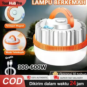 NEW Lampu Emergency Gantung Camping LED 24 Jam Pengisian USB-C Camping Lampu Tenda