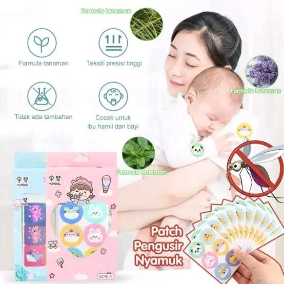 [1 Pack Isi 36 Pcs] Stiker Pengusir Anti Nyamuk Mosquito Patch