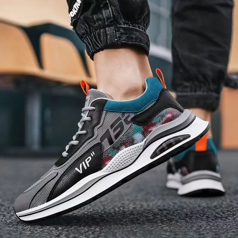 2026 Nuevos zapatos deportivos casuales para exteriores para hombre, estilo callejero, suela cómoda y suave, zapatos de tenis con cordones livianos y antideslizantes, modernos y versátiles, adecuados para correr, viajar, hacer senderismo, viajar al trabajo y uso diario. - Foto 4
