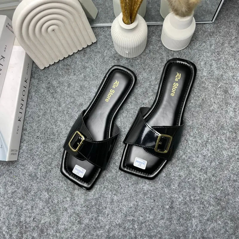 Sendal Platform Empuk Wanita Anti Slip Terbaru 2024 Korean Style - Karet, Cewek 2