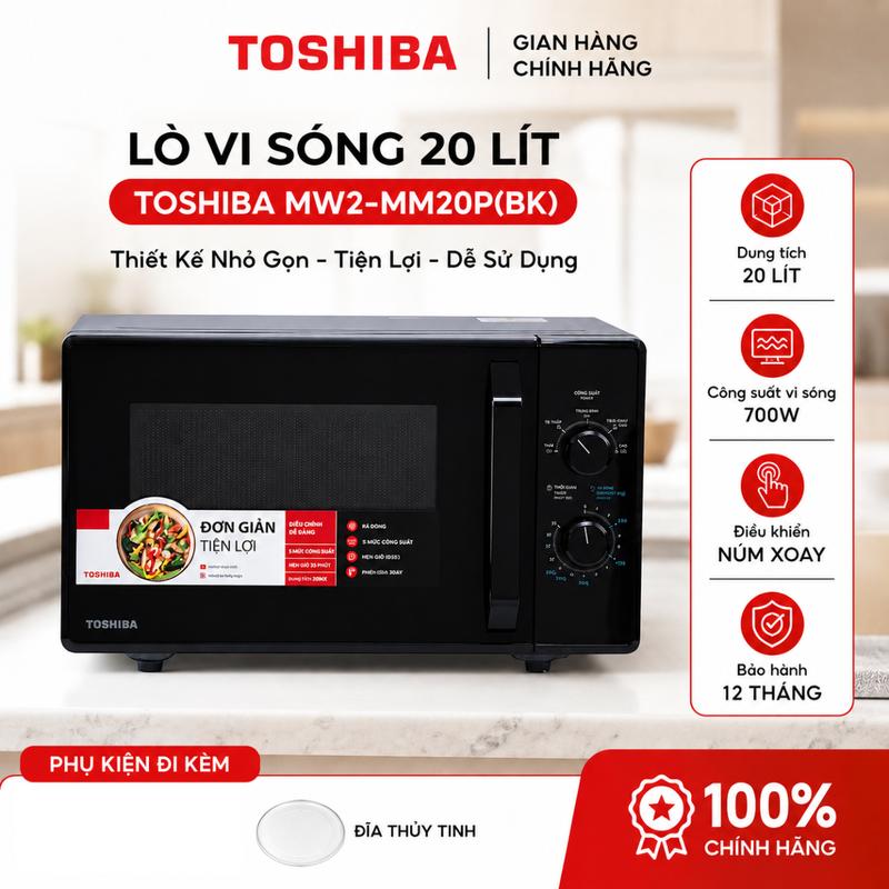 Lò Vi Sóng Toshiba MW2-MM20P(BK) 20L