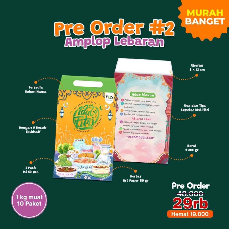 AMPLOP LEBARAN 2024  ISI 50pcs 5