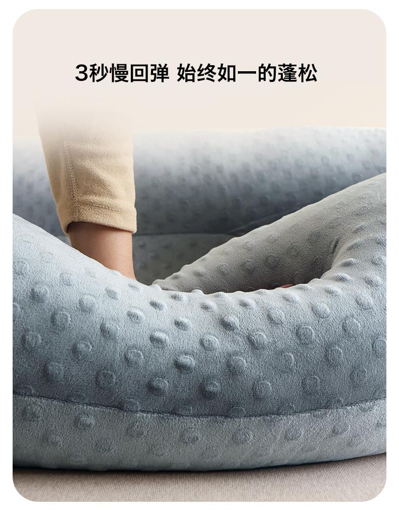 Product Introduction of Pregnancy pillow, lumbar support side sleeping pillow, washable pillow, cross-border bestseller, polyester-cotton fabric, breastfeeding pillow 8