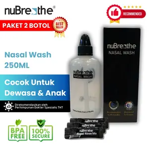 Botol Cuci Hidung nuBreathe Nasal Wash (2 Botol)