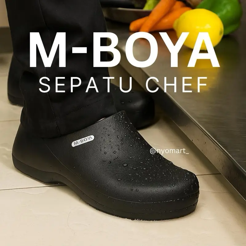 MBoya chef shoes~Super Anti-Slip dan Oil resistant~ Sepatu safety Pria ...