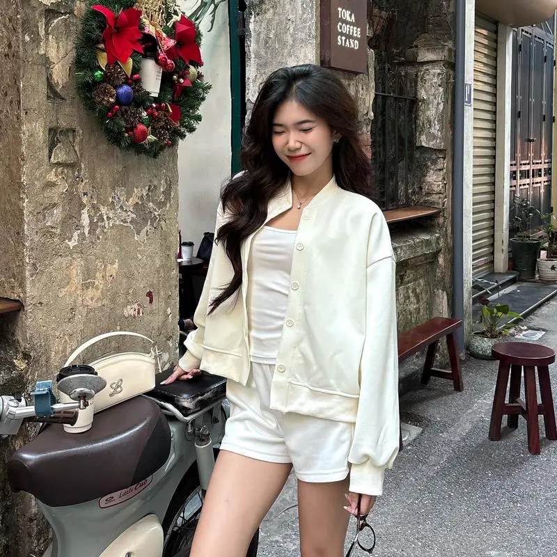 [XẢ HÀNG] Áo Khoác Nỉ Cardigan Nữ Basic Cài Cúc Form Boxy Nhẹ Mùa Thu Đông Vải 2 Da Cao Cấp Không Xù , Chống Bai Dão Tốt - BY BOOM STORE VN áo khoác nỉ dày dặn | BigBuy360 - bigbuy360.vn