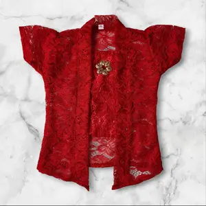 Atasan Kebaya Anak Bali 2025 Pendek Brokat Karnaval Kartini Size S-XXL Dengan FREE BELT+BROS Cocok untuk Usia 8 Bulan hingga 7 Tahun