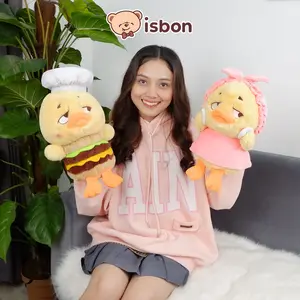 Boneka Bebek Sedih Sad Duck 11in koki dan make up Mainan Anak ekspersi marah sinis melirik Lucu Imut Halus Non Alergi Hadiah Ulang Tahun Spesial Premium