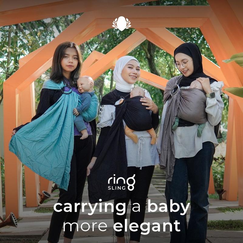 Gendongan Bayi Mshape Ergonomis Ringsling Bayiku ID 4