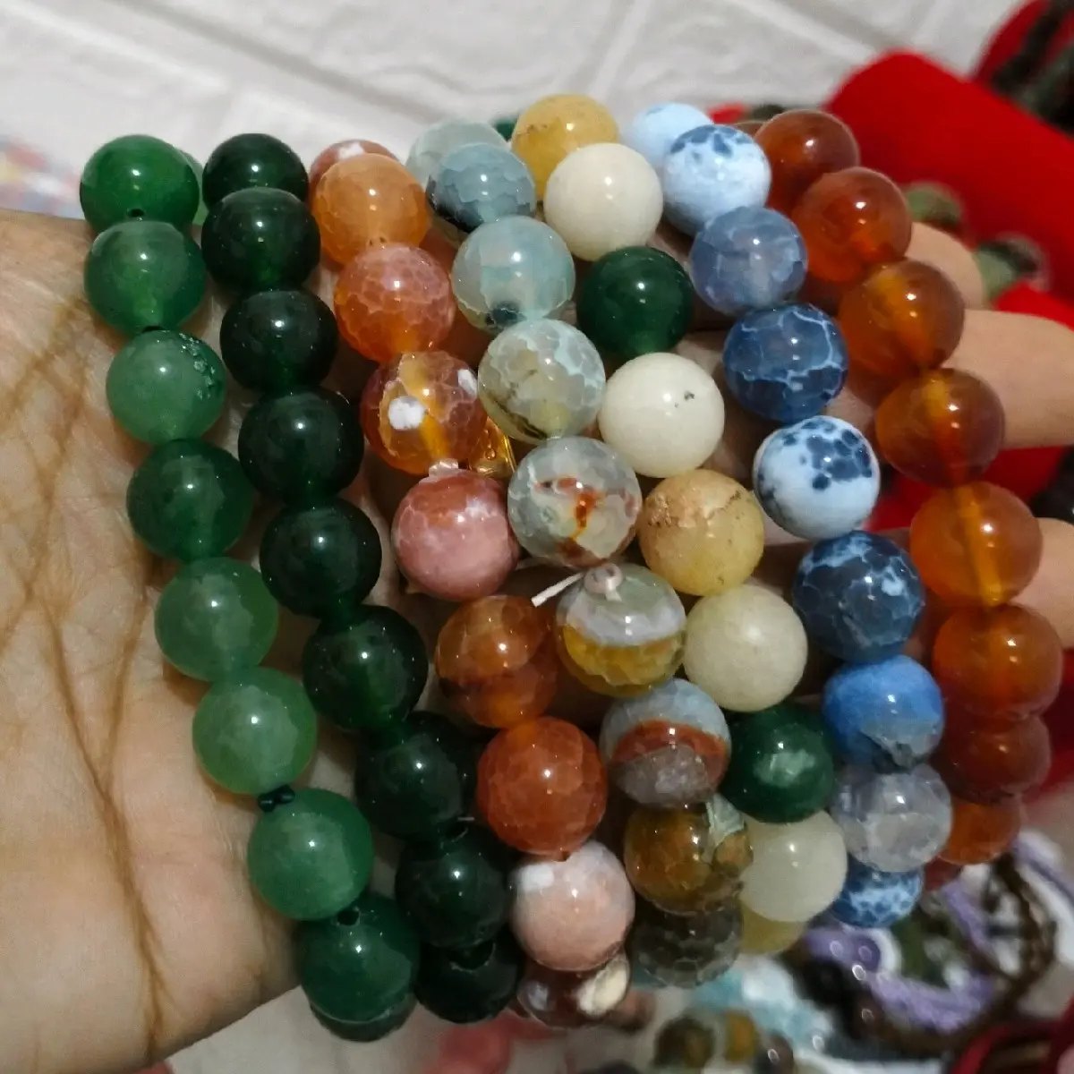 Gelang Batu ukuran 10mm SATUAN (spesial LIVE)