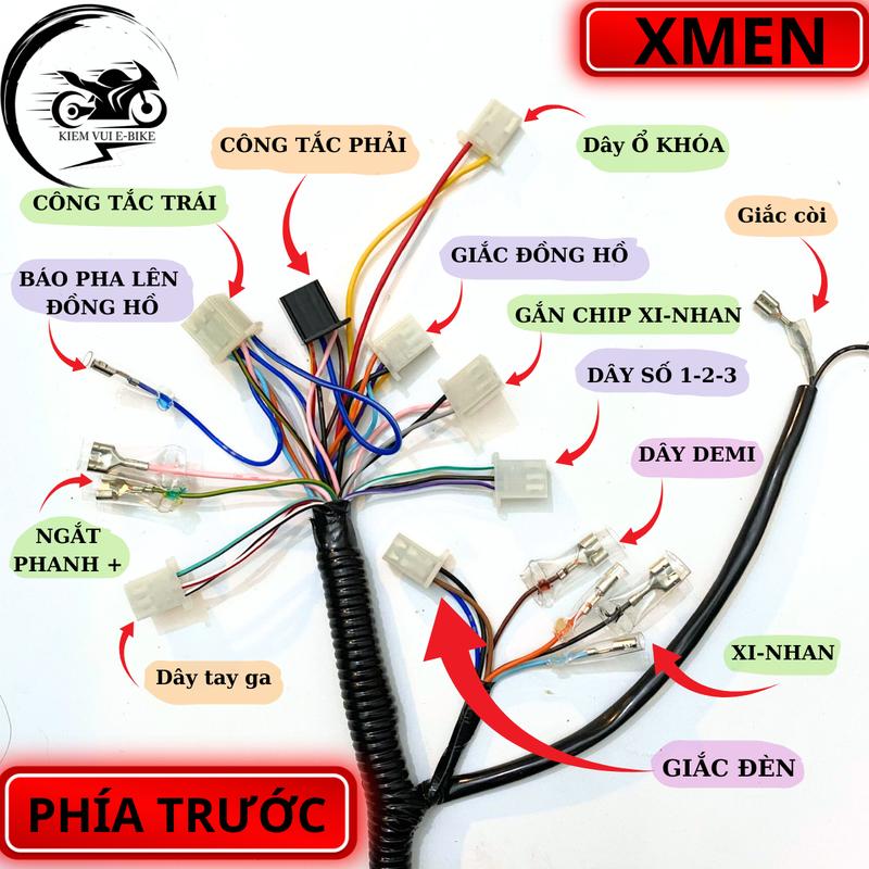 Dây điện tổng xe điện 133 xmen loại tốt Phụ Kiện Phụ Tùng