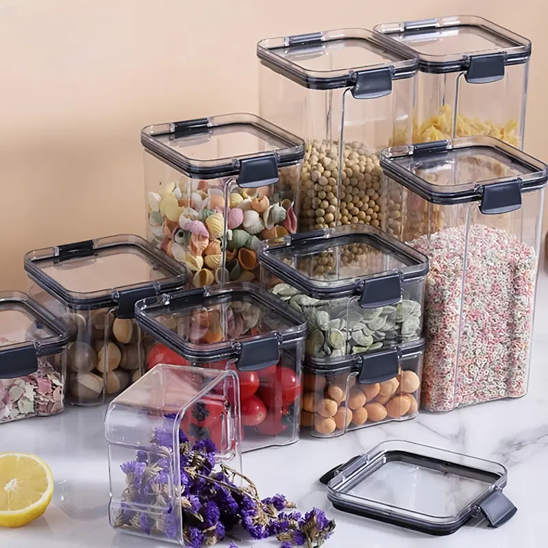 Kedap Udara Bening Cereal Penyimpanan Kontainer Food Storage Jar Container 1