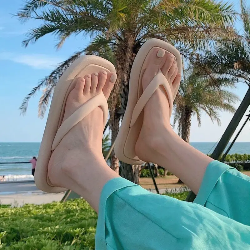 BOS0058 Sandal Jepit Unisex Flip Flop Sendal Jepit Korea Pria Wanita 0