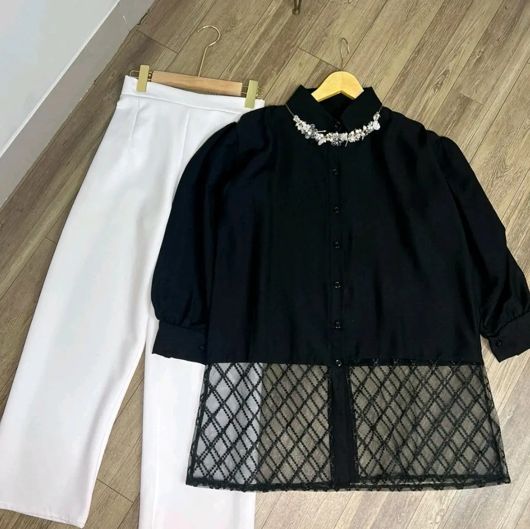 Adele one set setelan wanita +Gratis Jilbab