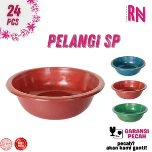 BASKOM PLASTIK PELANGI UKURAN 12 SUPER / BASKOM KECIL / BASKOM PLASTIK
