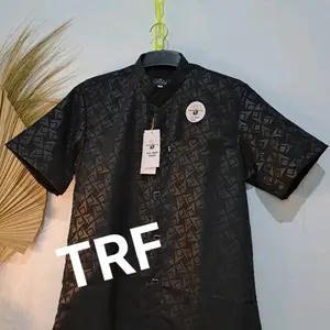 koko embos original motif terbaru 2025,atas muslim pria dewasa Baju Pendek Katun Toyobo