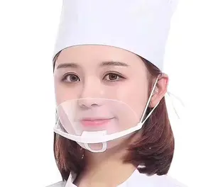 Masker Penutup Mulut Transparan Chef Kantin Restoran / Masker Dapur Penutup Mulut Transparan / Face Mouth Shield Kitchen