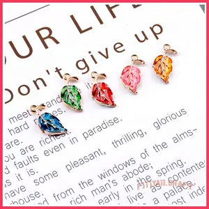 Aksesori liontin perhiasan campuran DIY daun tetesan minyak gaya Korea tren fashion sederhana gaya panas