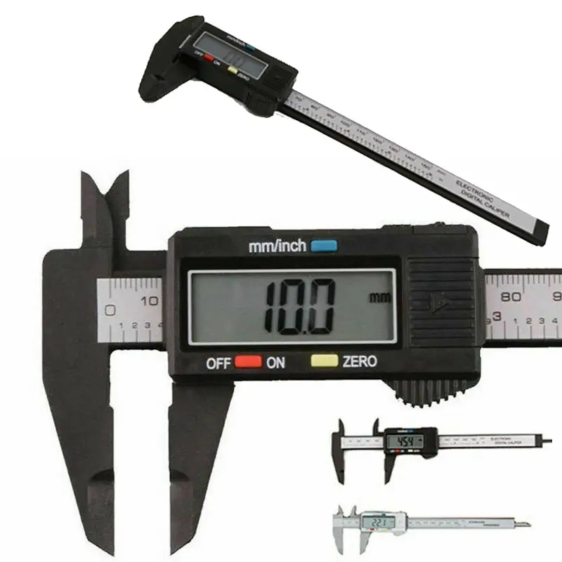 Thước Kẹp Kỹ Thuật Số, Điện Tử, Vernier, Micrometer Sợi Carbon, 150mm, Thay Thế