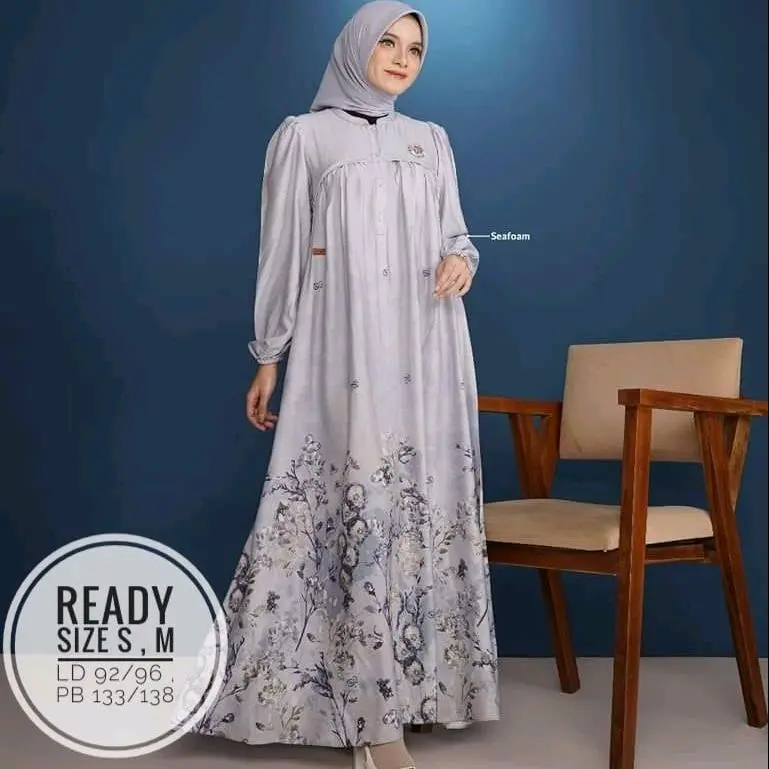 Moicca Dress by Nadheera Luxury dress gamis terbaru dengan bahan rayon premium super adem dan nyaman cocok untuk outfit kondangan hangout maupun outfit daily. Muslim Syari Dewasa Remaja Mewah Lebaran Pesta