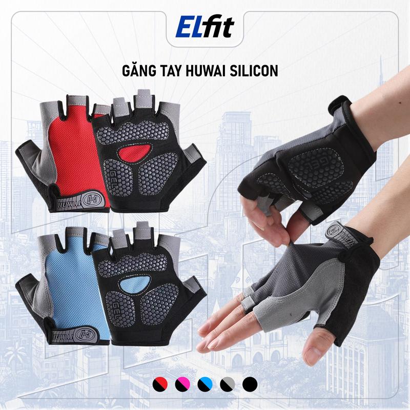 Găng Tay Huwai Đệm Lót Silicon Chống Trượt Đi Xe Máy Tập Gym Chống Nắng Bảo Vệ Bàn Tay Cho Nam Và Nữ Chống Trơn