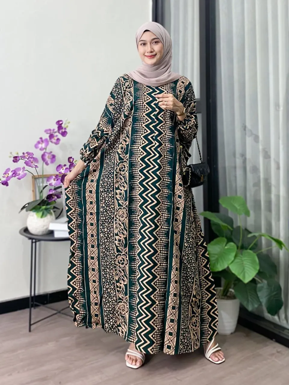 GAMIS KAFTAN Salsa Jumbo rayon premium tebal halus