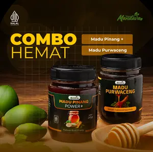 (Kombo Hemat) Madu Pinang Power + Madu Purwaceng - 2 Botol