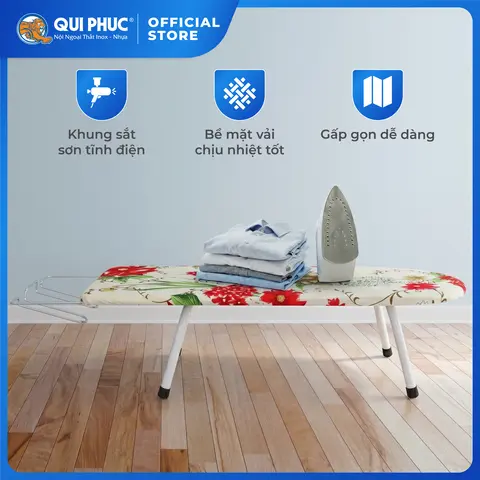 Bàn ủi ngồi QUI PHÚC, Bàn ủi gấp gọn, tối ưu cho không gian nhỏ