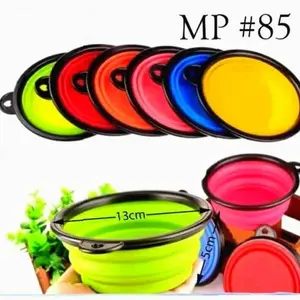 Mangkok Piring Lipat Silikon Outdoor Hiking Mangkuk Makan Portable | Kekinian