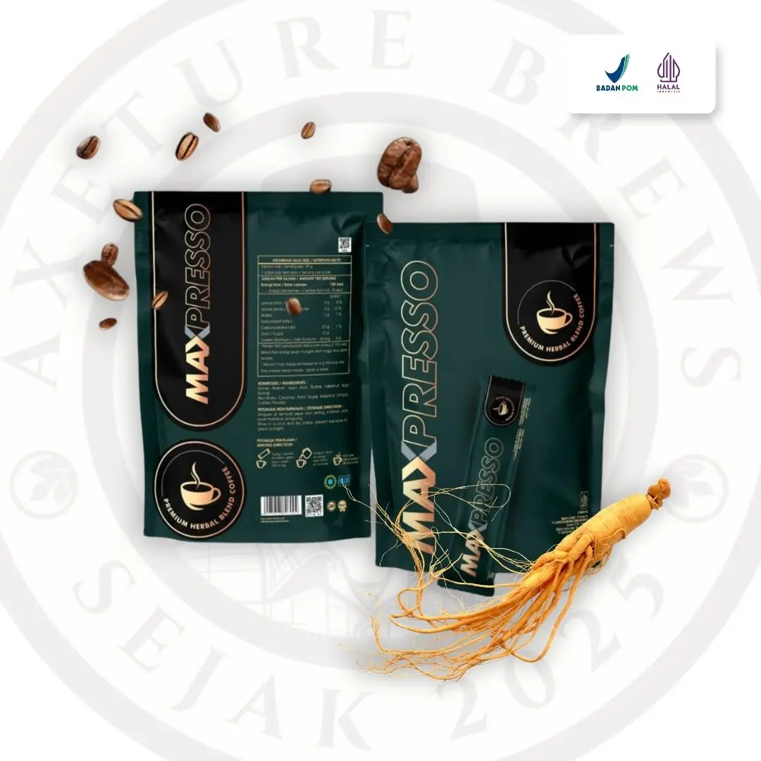 MAXPRESSO – Kopi Ginseng Premium untuk Energi & Fokus