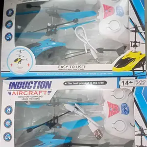Mainan Anak RC Helikopter Terbang Sensor Tangan Remote Control Baterai Kado Toys