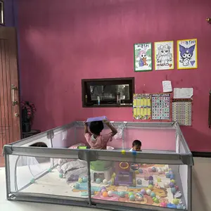 Pagar bayi Tempat tidur bayi untuk bermain bola Pagar pengaman Pagar pengaman bayi Mainan anak-anak Taman bermain anak-anak