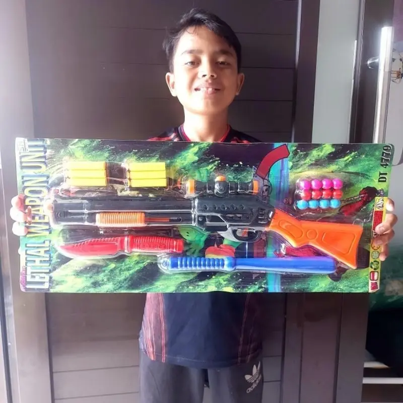 Mainan Set Tembak Tembakn Pluru Busa Lunak Anak Laki Cowok